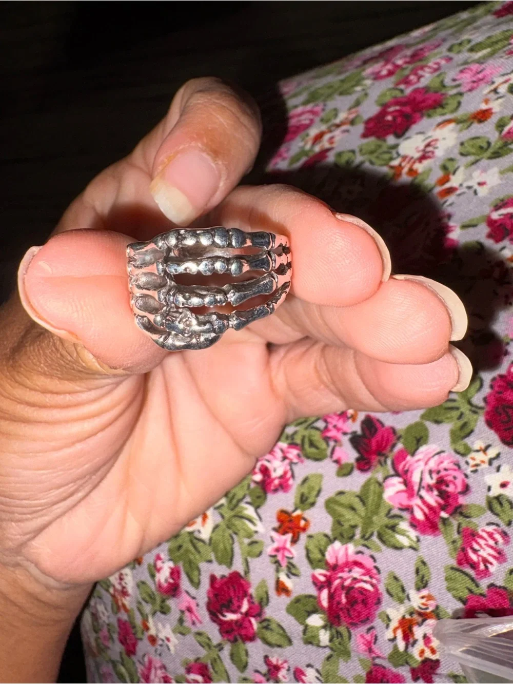 Silver Skeleton Multi-Band Ring